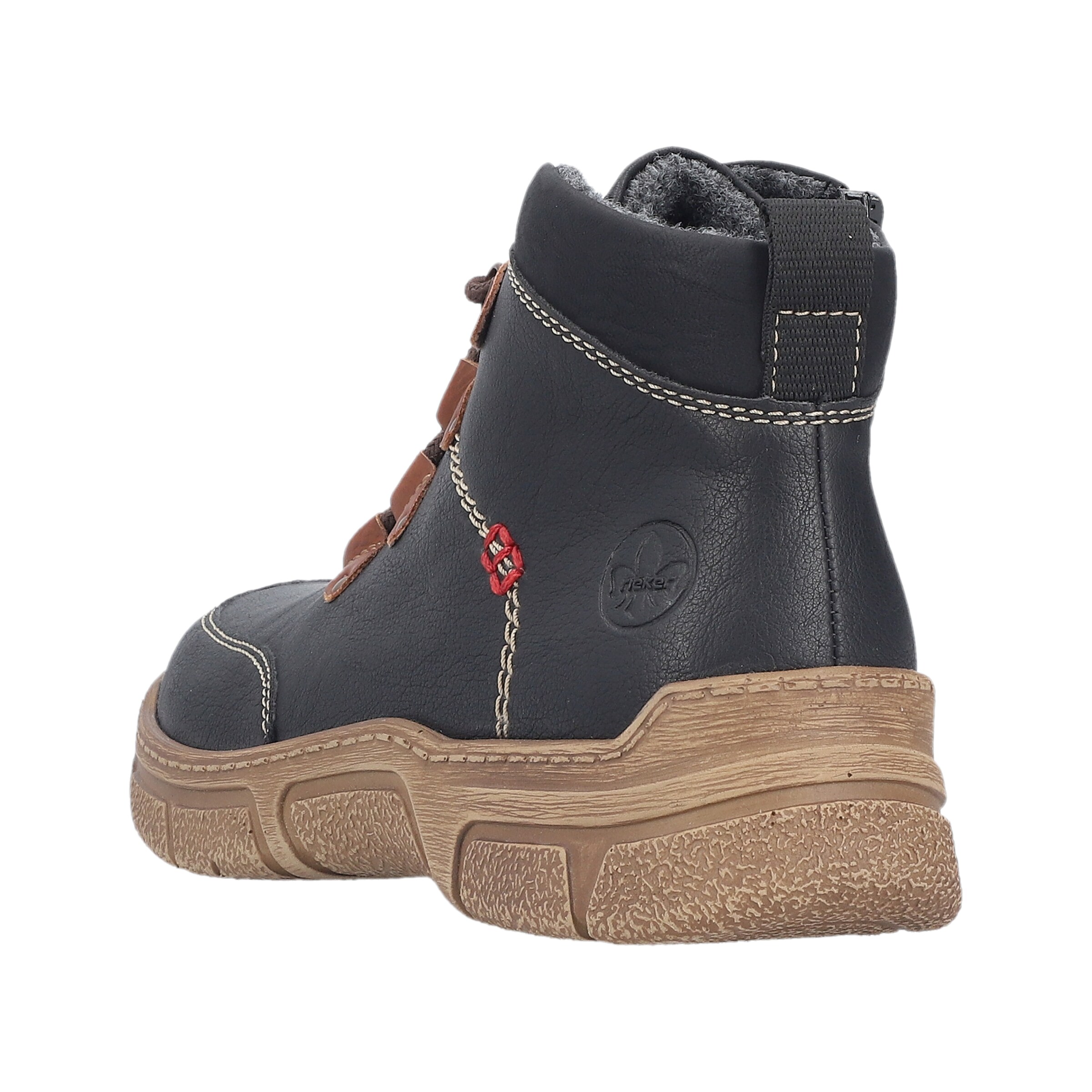 Bottines à lacets Rieker en noir