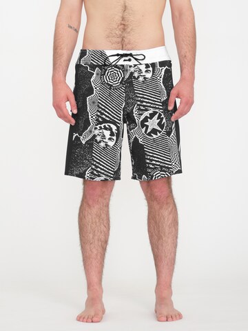 Volcom Boardshorts 'LIDO ICONIC MOD 19' in Zwart: voorkant