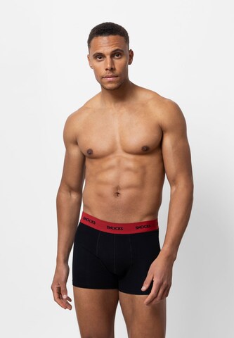 SNOCKS Boxer shorts in Black: front