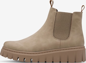 MARCO TOZZI Chelsea Boots 'Marco Tozzi Marco Tozzi Damen Stiefelette taupe' in Grey: front