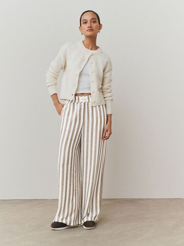 Wide Leg Pantalon Next en beige