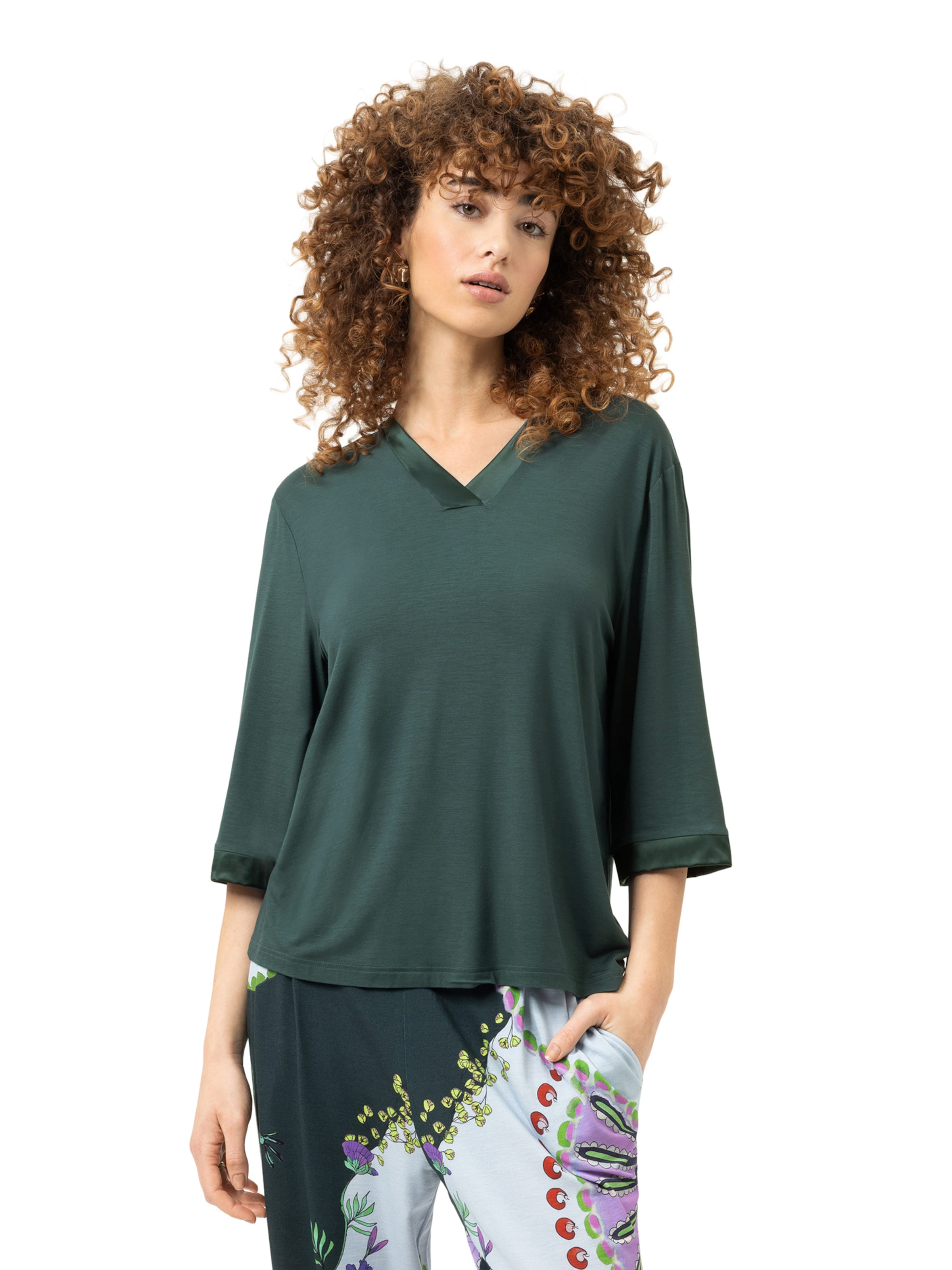 Mey Shirt 'Pure Chic' in Groen: voorkant