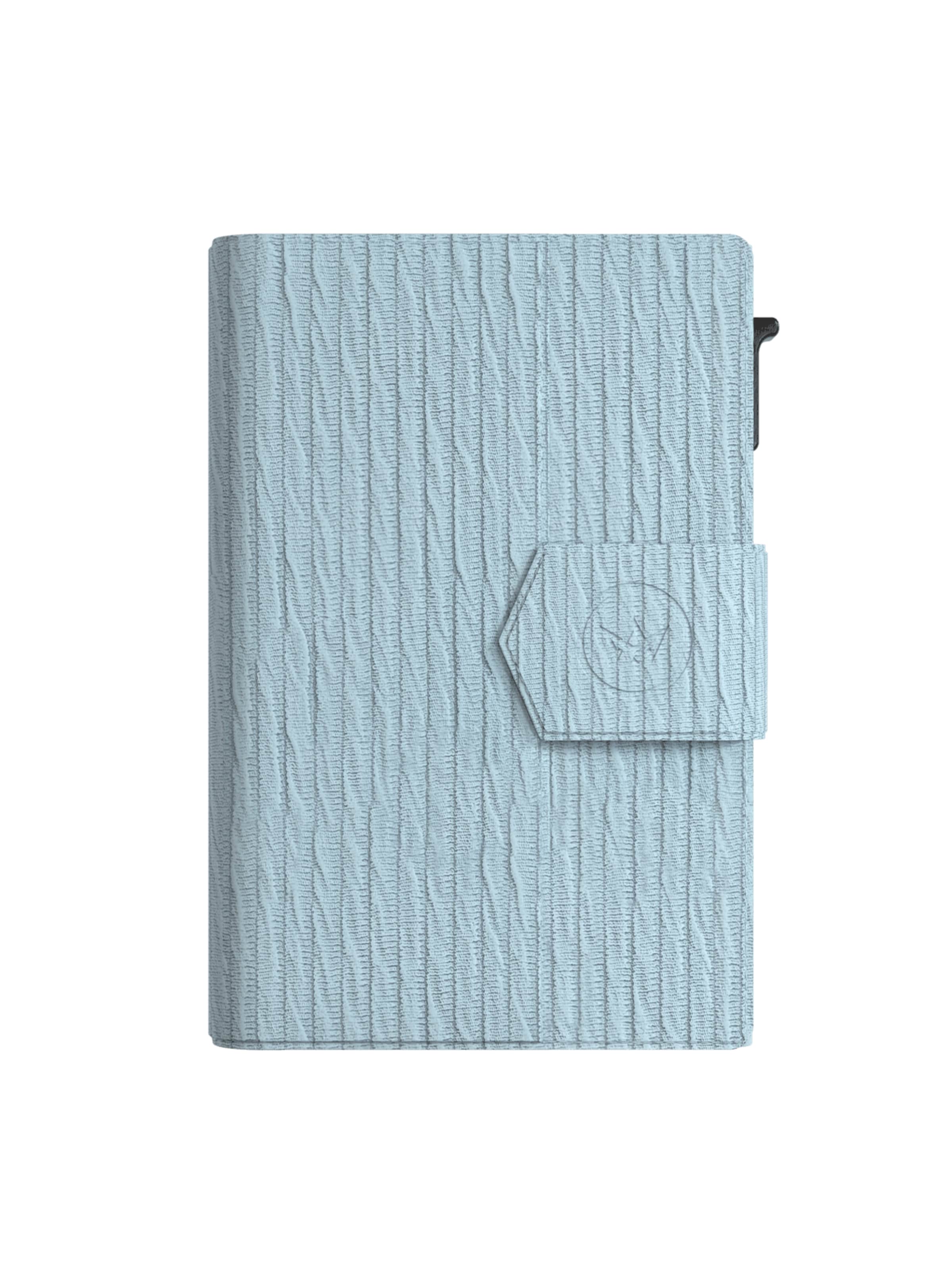 Prowallet Wallet 'Pasjeshouder Plus Ripple' in Blue: front