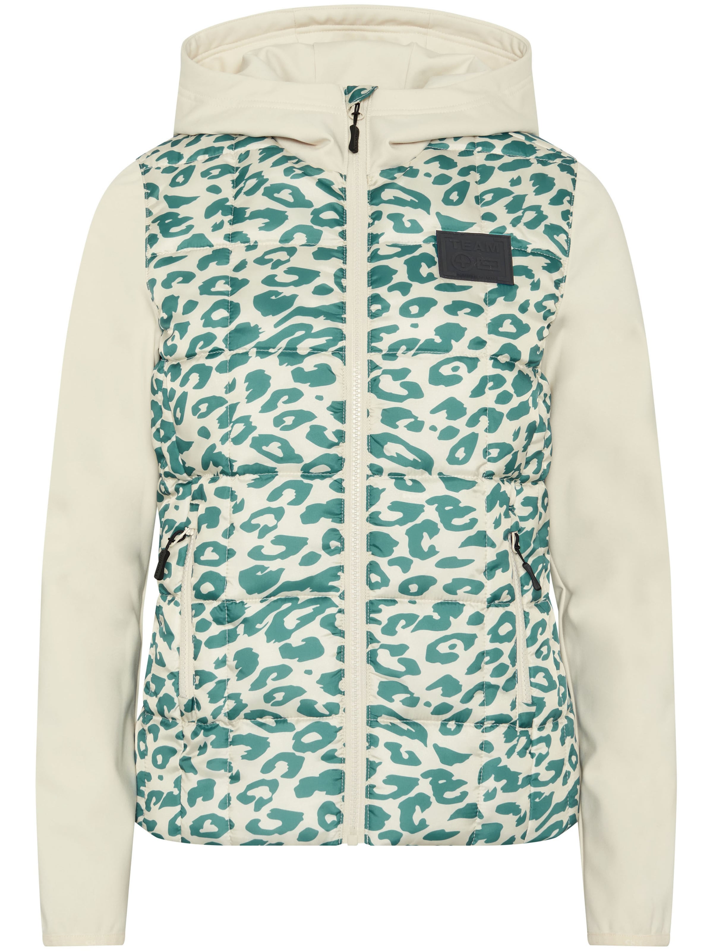 CHIEMSEE Jacke ' im Materialmix ' in Grau: Vorderseite