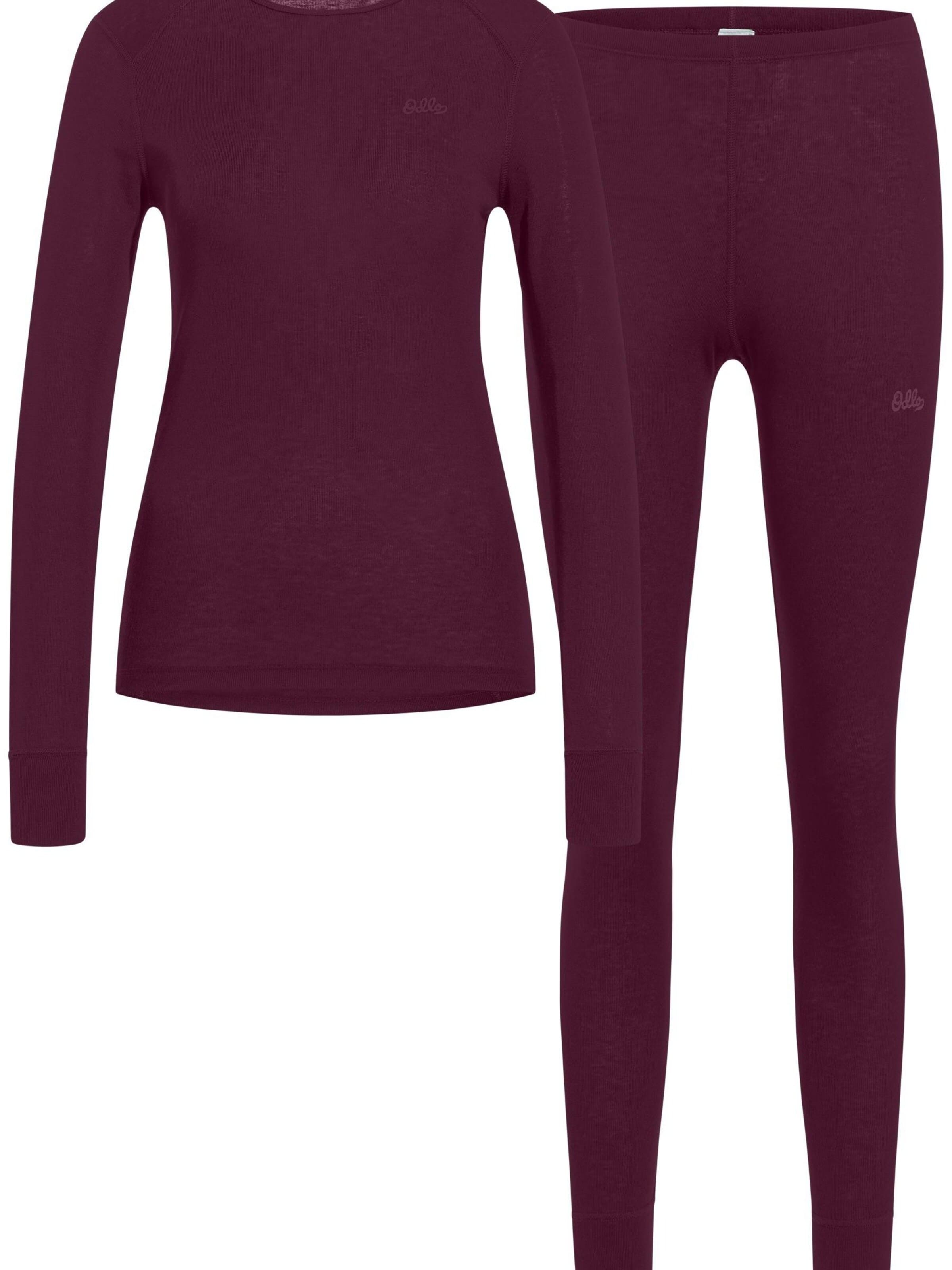 ODLO Wäsche-Sets 'ACTIVE WARM'‌‌‌ in Rot: Vorderseite