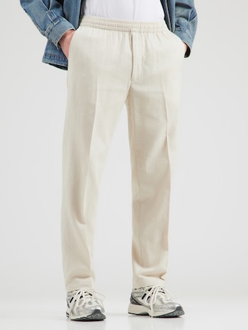 Calvin Klein Regular Broek in Wit: voorkant