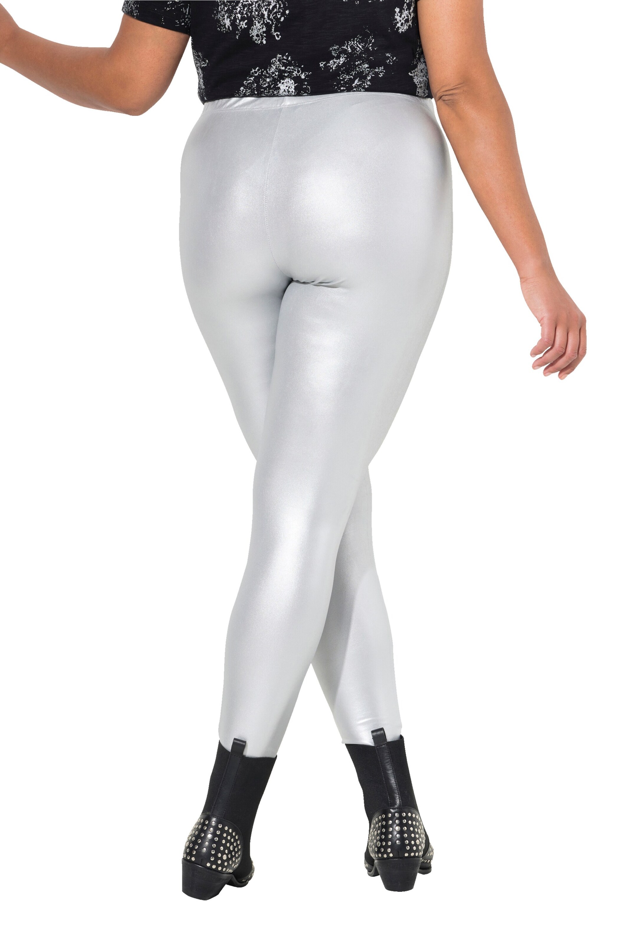 Angel of Style Skinny Leggings in Silver