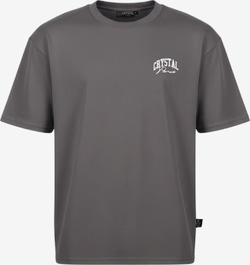 Crystal Paris Shirt 'Nightwolf' in Grau: Vorderseite