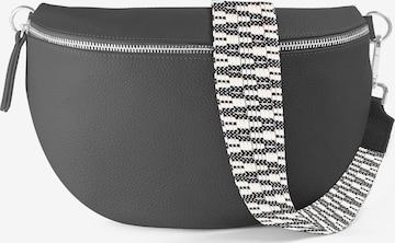 lePelou Gürteltasche 'MIRA large' in Grau: Vorderseite