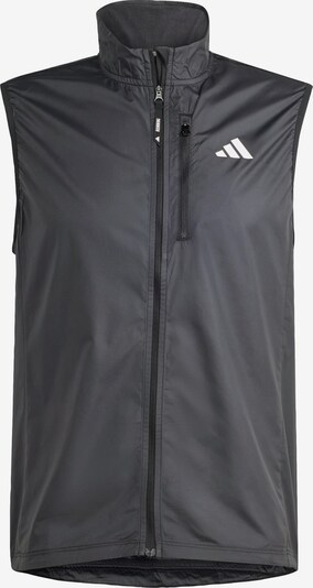 ADIDAS PERFORMANCE Gilet de sport 'Own the Run' en gris / blanc, Vue avec produit