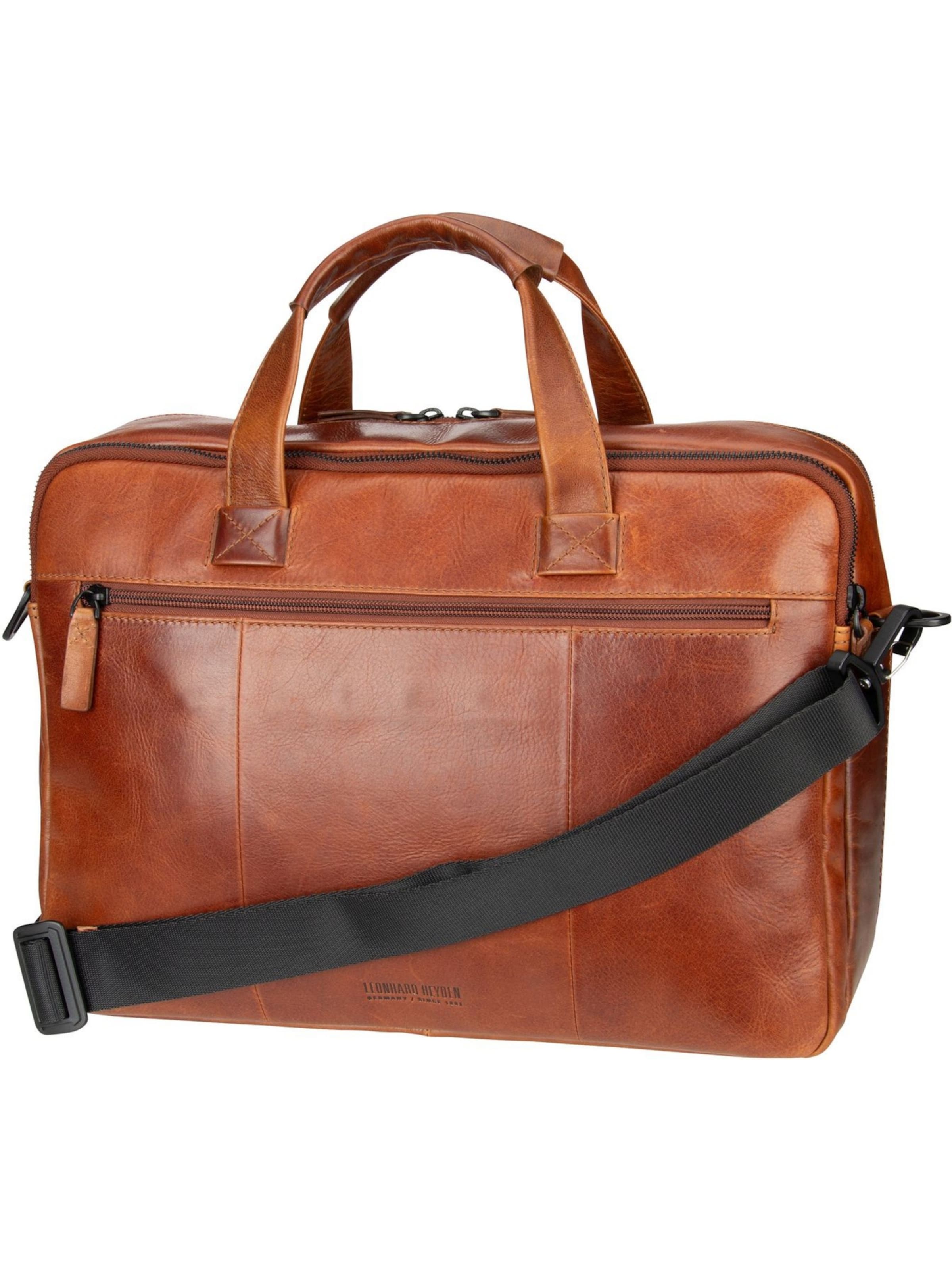 LEONHARD HEYDEN Aktentas 'Porto' in Bruin