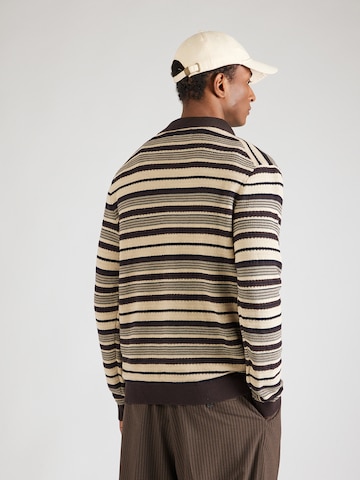 Geacă tricotată 'Nolan' de la NN07 pe maro