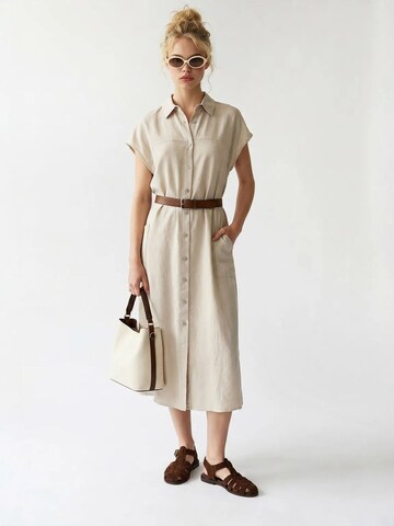 Robe-chemise MixRay en beige