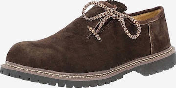Steigenhöfer Trachtenschuh 'Oktoberfest Schuhe - Florian' in Braun: Vorderseite