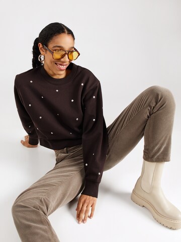 Felpa 'Heritage' di G-STAR in marrone: frontale