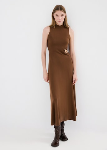 MANGO Kleid 'Carrion' in Braun: Vorderseite