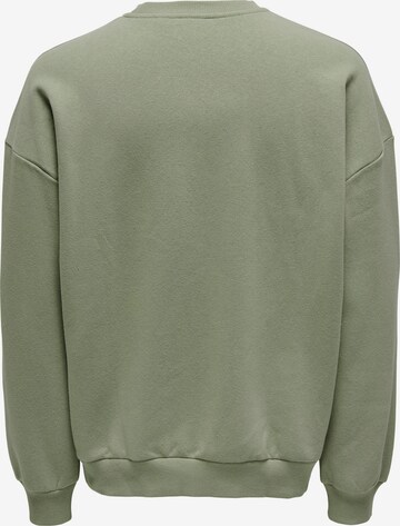 Only & Sons Sweatshirt 'Ceres' in Green