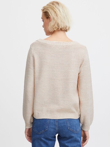ICHI - Jersey 'NOELLE' en beige