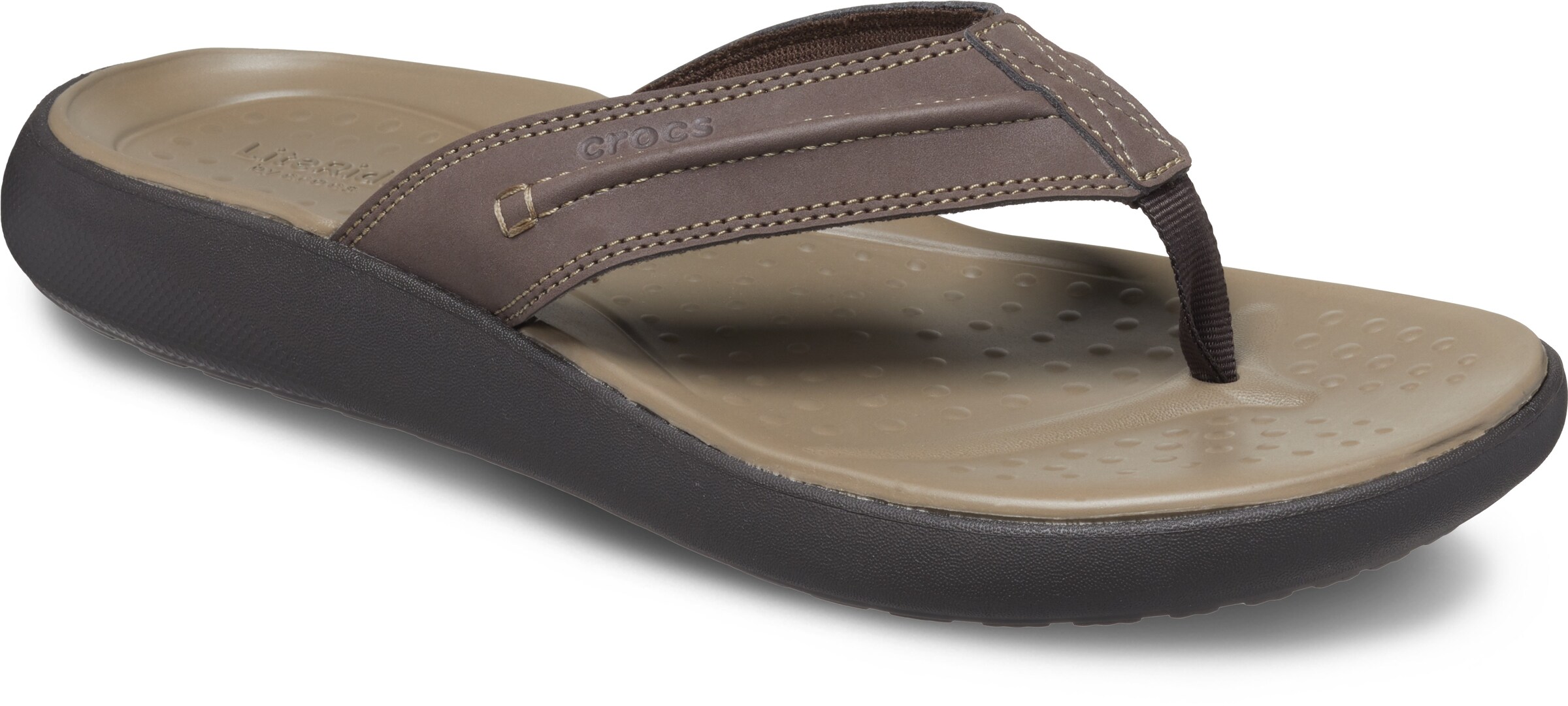 Crocs T-Bar Sandals in Brown