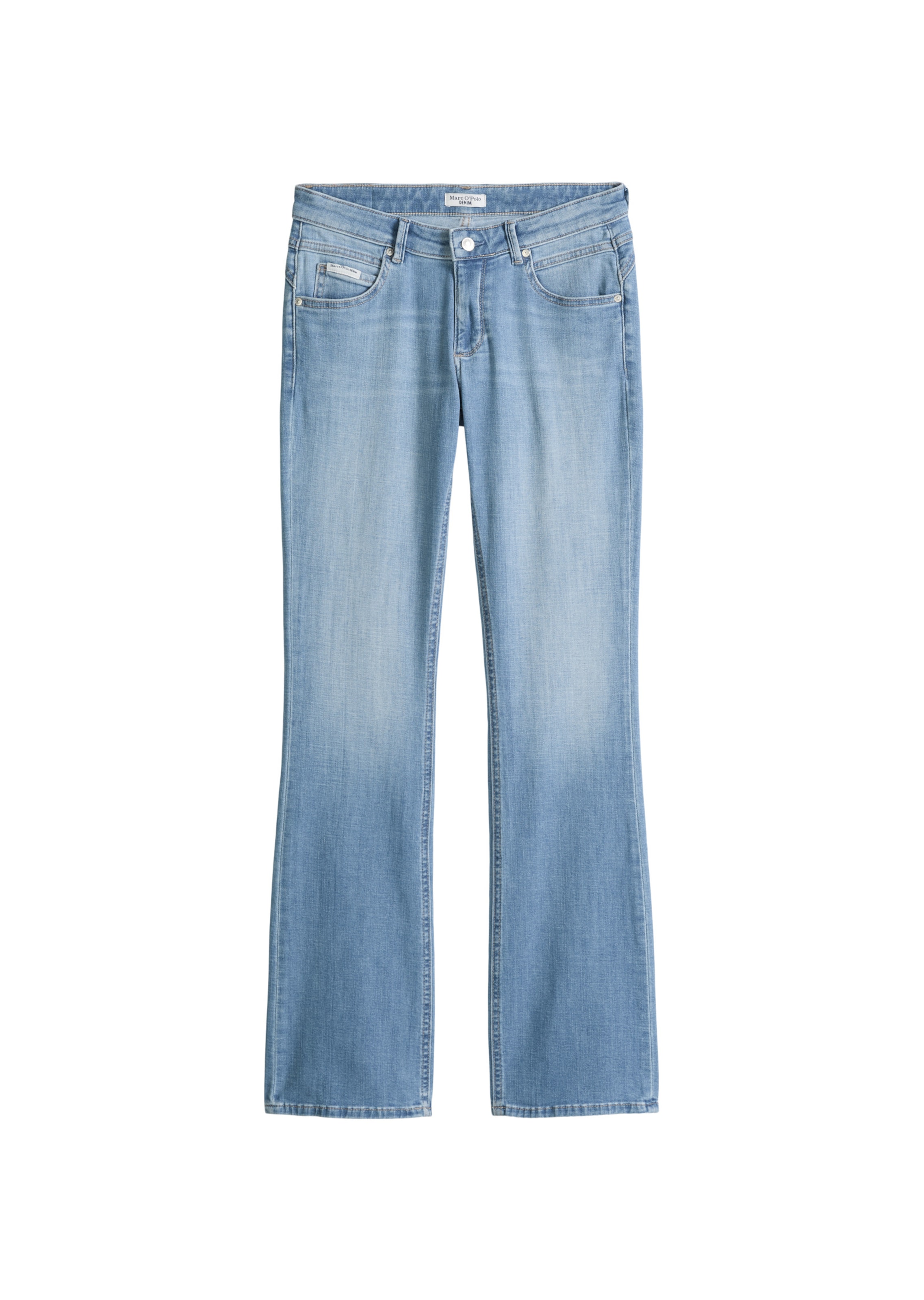 Marc O'Polo DENIM Bootcut Jeans 'Nella' in Blauw: voorkant