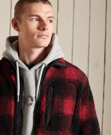 Superdry Between-Season Jacket 'Sherpa' in Red