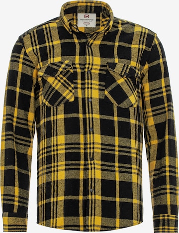 Redbridge Regular fit Button Up Shirt 'Watford' in Yellow: front