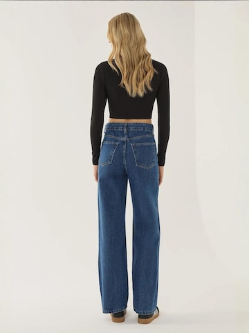 Hiccup Wide leg Jeans in Blauw