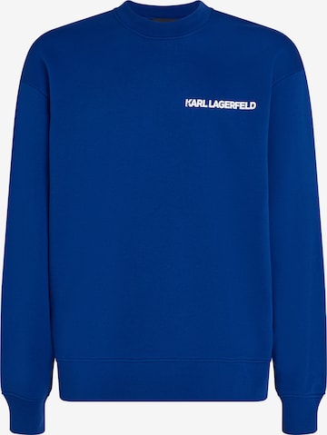 Karl Lagerfeld Sweatshirt 'Outline' in Blue: front