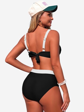 Magicshe Bralette Bikini in Black