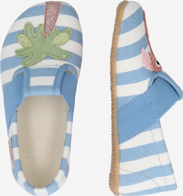 Living Kitzbühel Slippers 'Flamingo & Palme' in Blue