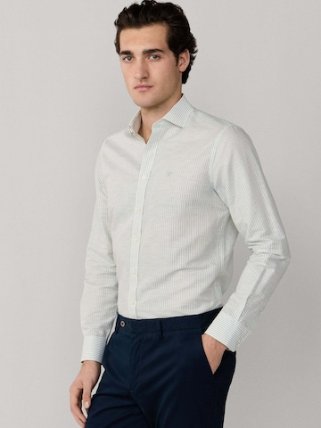 Hackett London Regular fit Overhemd 'Ess' in Groen