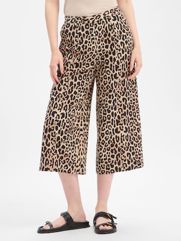 Wide Leg Pantalon 'VIPrisilla' VILA en beige : devant
