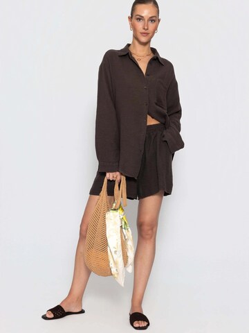SASSYCLASSY Bluse‌‌‌‌‌‌ in Braun