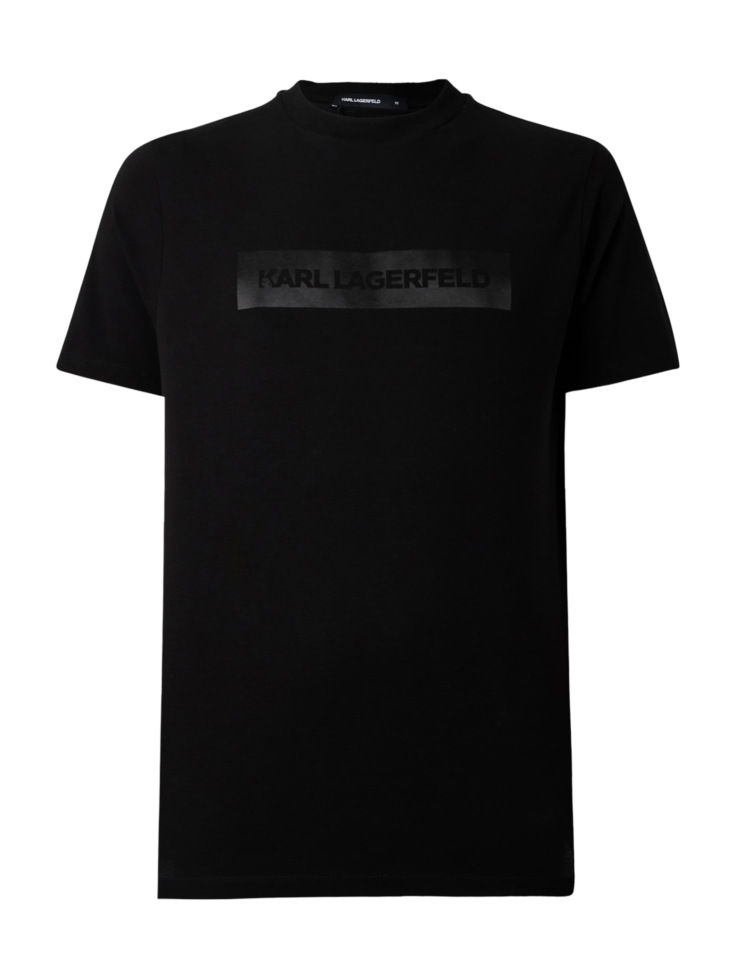 Karl Lagerfeld Μπλουζάκι σε μαύρο: μπροστά