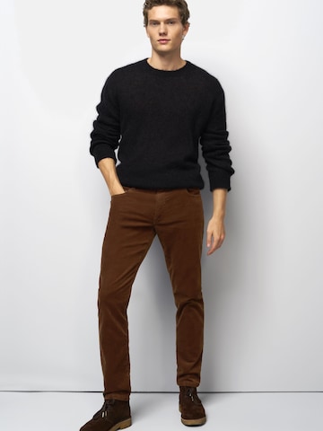 MEYER Regular Chino trousers in Brown