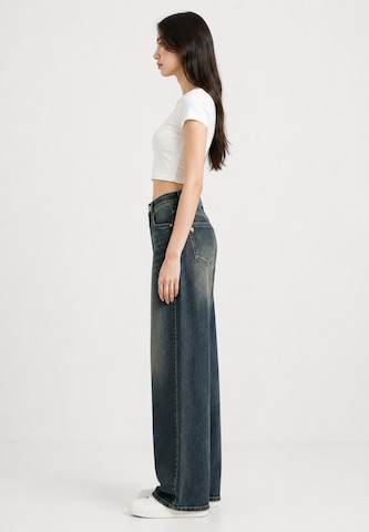 Wide leg Jeans di Elara in blu