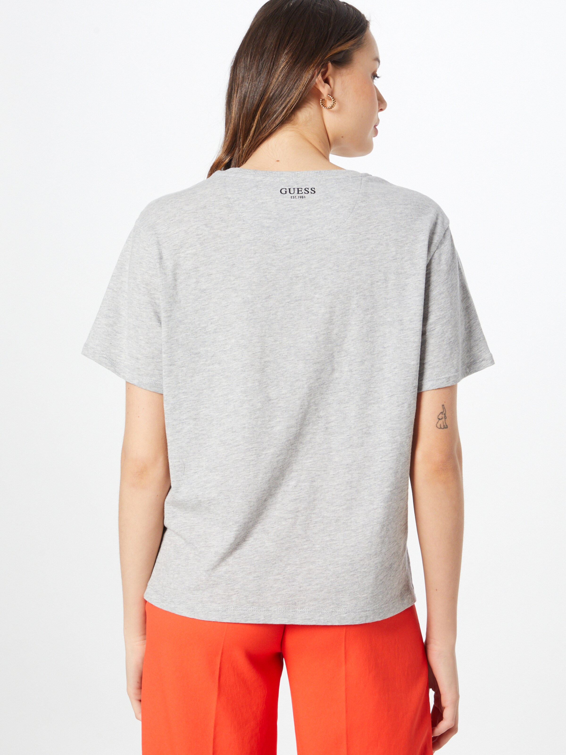 Frauen Shirts & Tops GUESS T-Shirt 'Leontina' in Hellgrau - NF80550