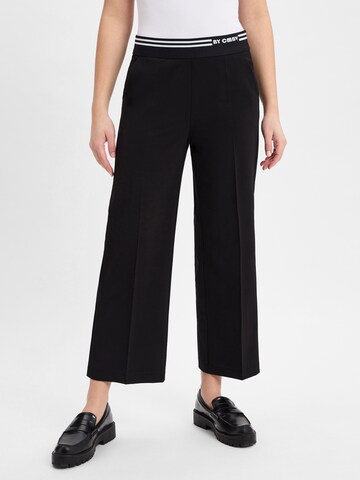 Cambio Wide leg Pleated Pants 'Cameron' in Black: front