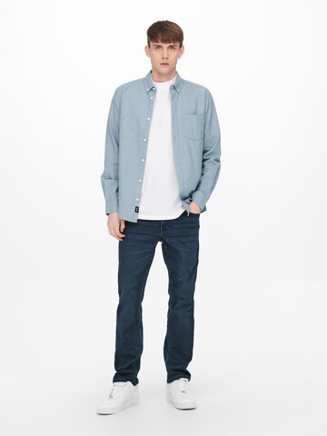 Only & Sons Regular Jeans 'Weft' in Blau