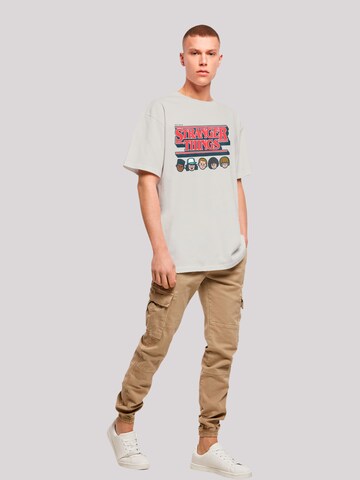 F4NT4STIC Shirt 'Stranger Things Netflix TV Series' in Grey
