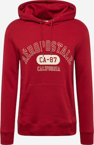 Sweat-shirt 'CALIFORNIA' AÉROPOSTALE en rouge : devant