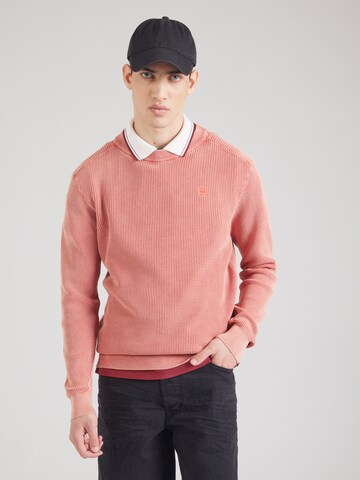Pull-over G-STAR en rouge : devant