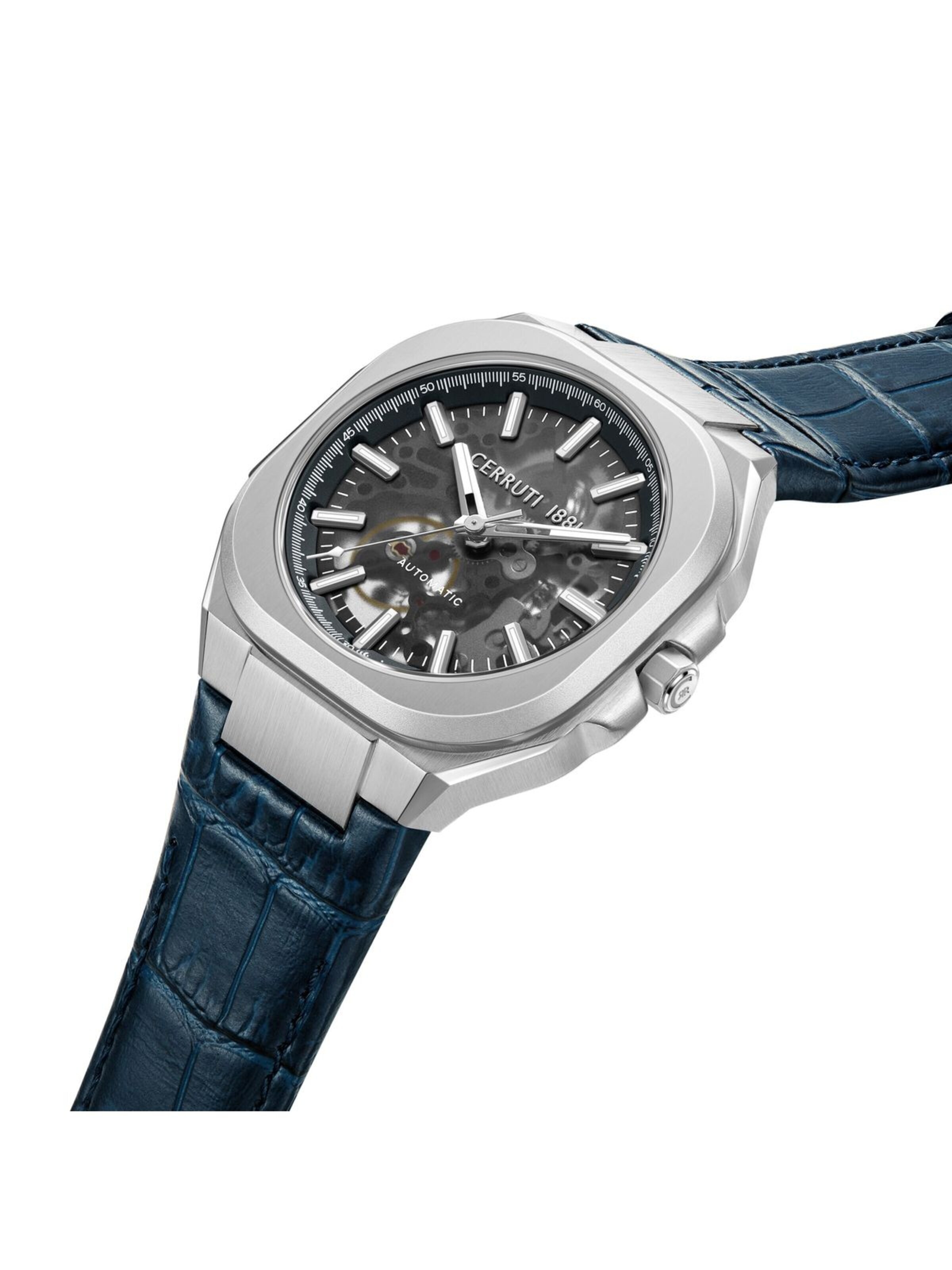 Montre à affichage analogique 'Leadri' CERRUTI 1881 en bleu