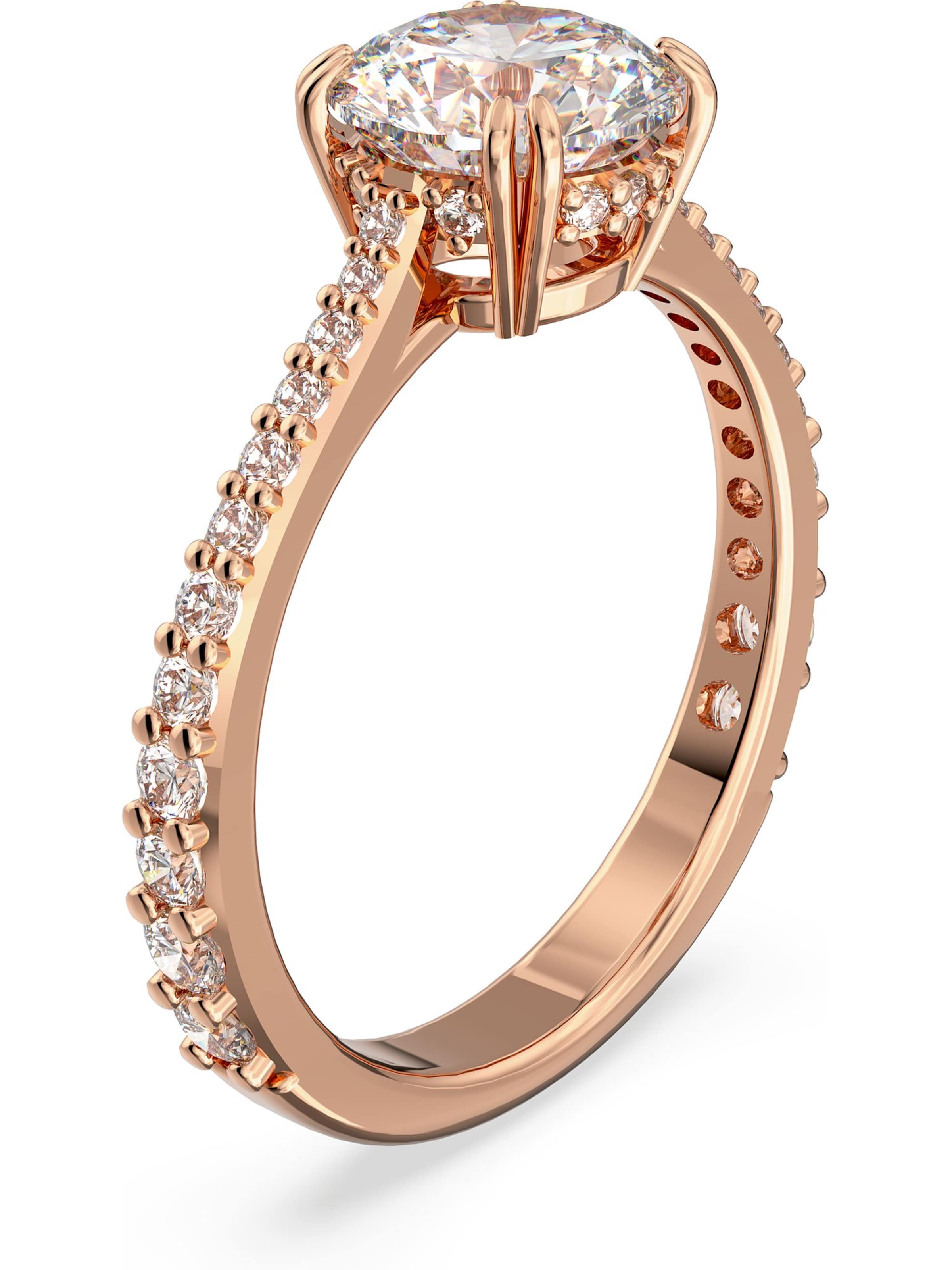 Swarovski Ring in Gold: Vorderseite