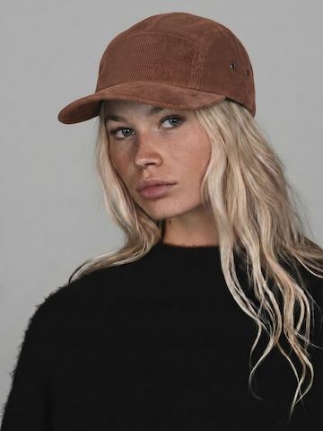 Lou-i Cap 'Cord Cap aus Bio-Baumwolle' in Brown: front