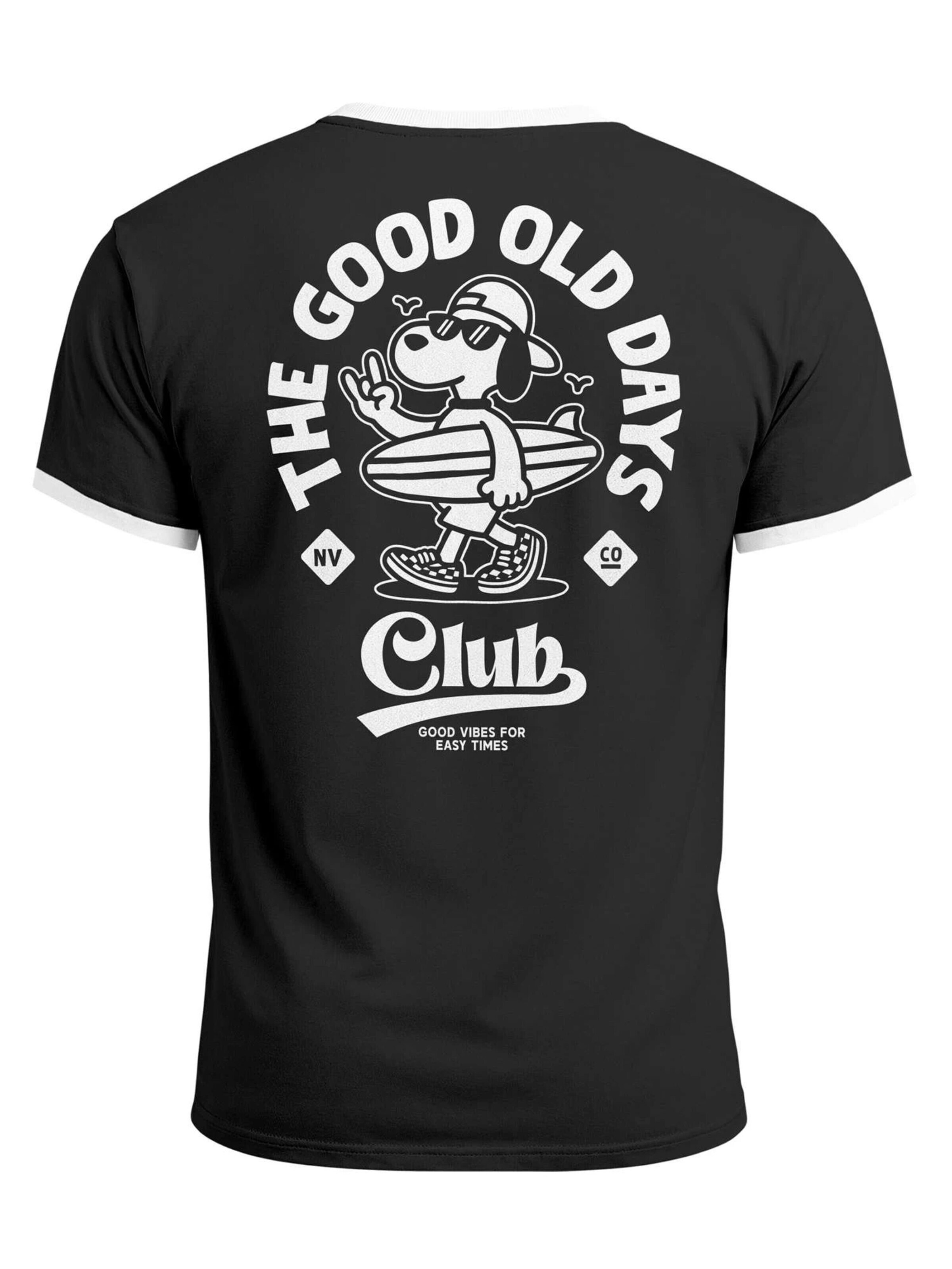 Neverless Shirt 'Good old Days' in Black: front