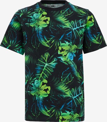 T-Shirt WE Fashion en vert : devant