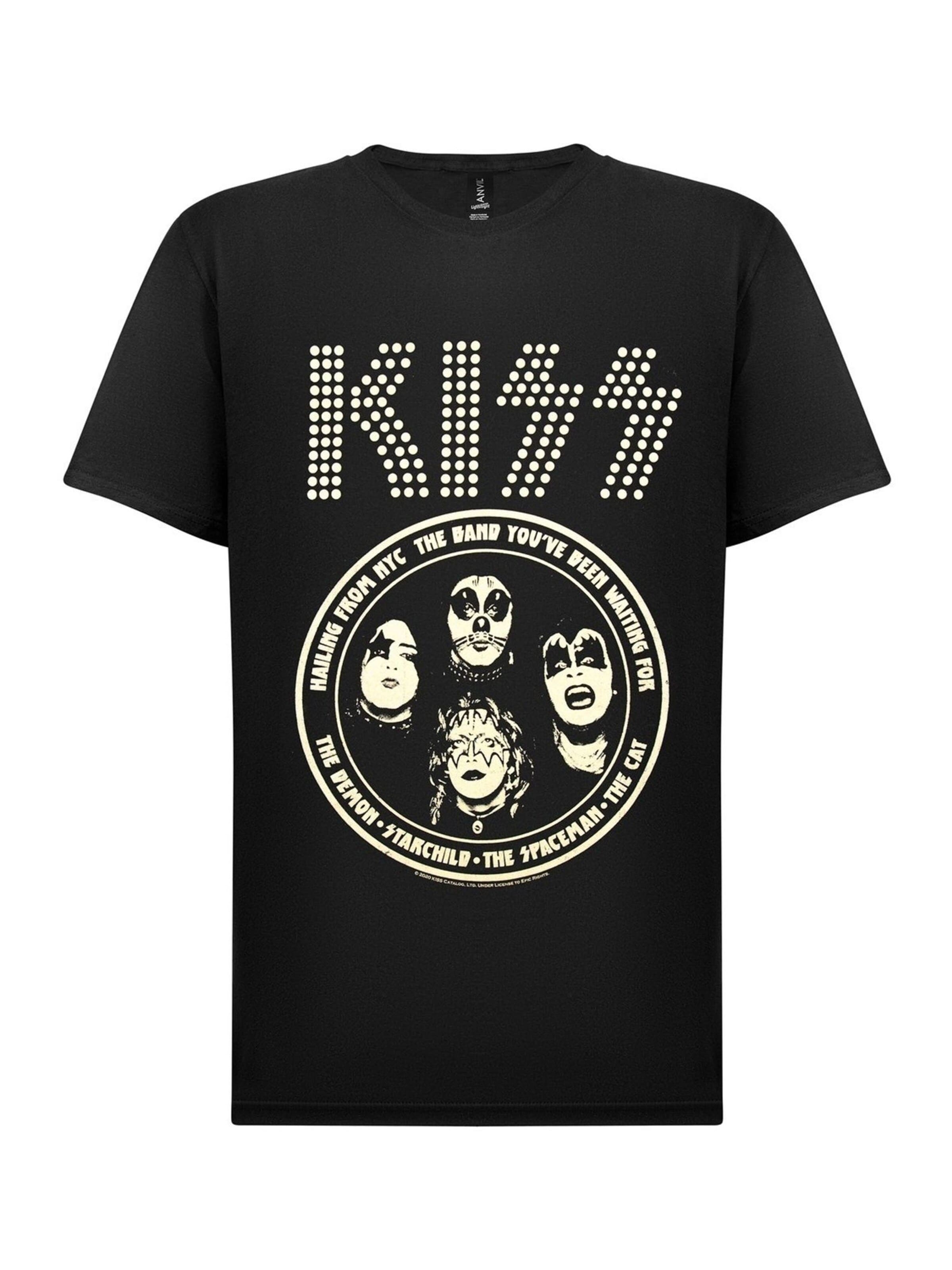 Kiss Shirt 'Kiss Band T-Shirt' in Black: front