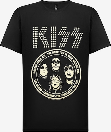 T-Shirt 'Kiss Band T-Shirt' Kiss en noir : devant