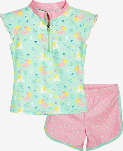 PLAYSHOES UV-suoja 'Einhorn' värissä keltainen / minttu / vaalea pinkki / valkoinen, Tuotenäkymä
